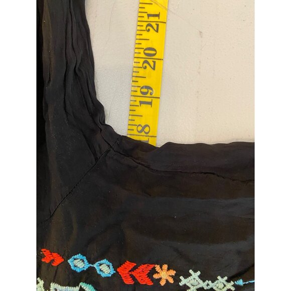 Johnny Was Lulu Hummingbird Heavily Embroidered Tunic Shift Dress Top Boho Small - Picture 6 of 9